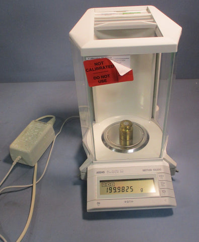 Mettler Toledo AG245 Analytical Lab Scale Digital w/ Power Adapter 210g Max