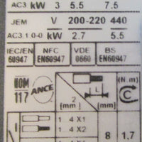 Telemecanique Square D LC2D12BDV Reversing Contactor 18385570 24VDC 600VAC 25A