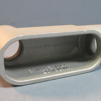 Appleton 11/4" LB47 Grayloy FM7 Conduit Body w/ Cover & Gasket Used