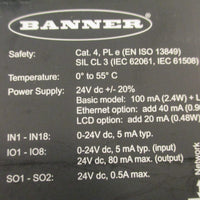 Banner XS262DE Expandable Safety Controller 85064 55C Max 24VDC 100mA