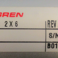 Norgren EA1255A12 X 6 Pneumatic Cylinder Rev 3 150 PSI Max 6" Stroke 2" Bore
