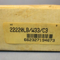 Link Belt 22220LB/W33/C3 Spherical Roller Bearing 22220LB 100mm ID, 180mm OD NIB