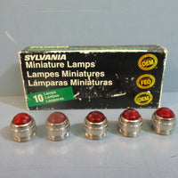 Sylvania 30100/Pilot/JLR Miniature Lamps RED BOX OF 5
