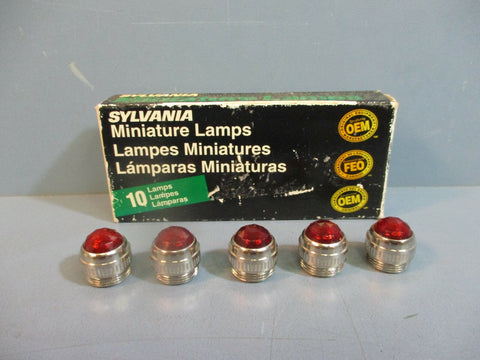 Sylvania 30100/Pilot/JLR Miniature Lamps RED BOX OF 5