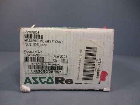 Asco 302279 3/4" Normally Closed Solenoid Valve 5150PSI 120v 2Way 8210G003