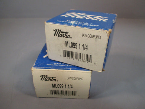 LOT OF TWO MARTIN JAW COUPLING ML099 1 1/4