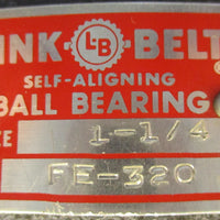 Link Belt FEU320 4 Bolt Flange Mount Bearing 11/4" Bore (NOS) FE320