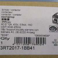 Siemens 3RT20171BB41 DC24V Contactor