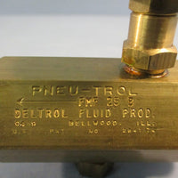 DELTROL FLUID PRODUCTS PNEU-TROL FMF 25 B Brass Flow Control Valve