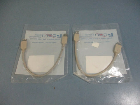 LCom Global Connectivity USB Cable CSMUAX03M NEW LOT OF 2