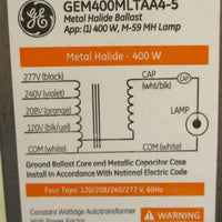 GE GEM400MLTAA45 Metal Halide Ballast 120/208/240/277V 72149