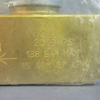 DMIC NV2M0500B Needle Valve ½" 2000 PSI 15 GPM 57 LPM 138Bar Max NEW