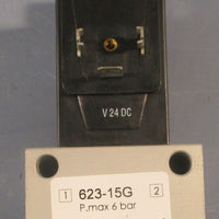 Camozzi 62315G Directacting Solenoid Valve 6 bar Max A63 24 VDC 10 W