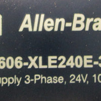 Allen Bradley 1606XLE240E3 Ser A Power Supply 3PH 24VDC 10A 240W 480VAC
