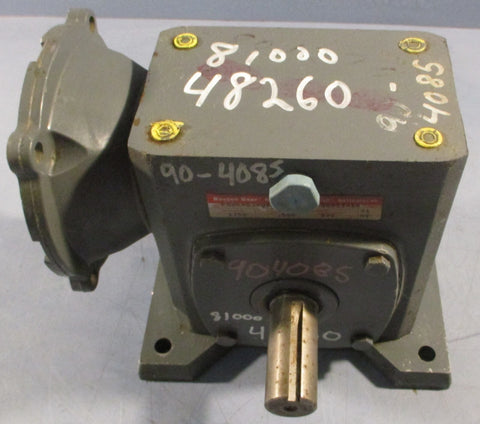 Boston Gear F324-50-01 Gear Reducer 1-1/8" Shaft Dia 5/8" Bore 1750 RPM 0.5HP