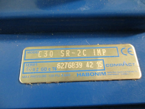 HABONIM CompAct C30 SR-2C IMP Pneumatic Actuator Max Pressure 120 PSI 8 Bar