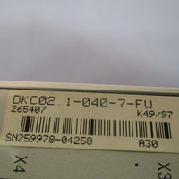 INDRAMAT ECODRIVE AC SERVO CONTROLLER DKC02.10407FW w/FWAECODRVSSE03VRSMS