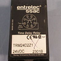 ENTRELEC SSAC TRM24D2Z1 TIME DELAY RELAY, 24VDC .05-1.0 SECONDS