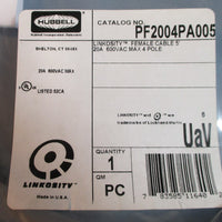 Hubbell PF2004PA005 Linkosity Female Cable Assembly 5' 20A 600VAC 4 Pole