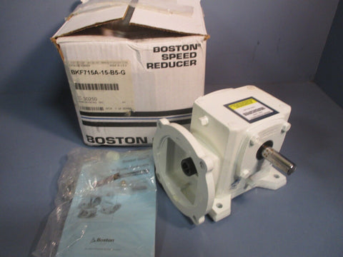 BOSTON GEAR GEARBOX NEMA MOUNTING 56C RATIO 15:1 BKF715A-15-B5-G