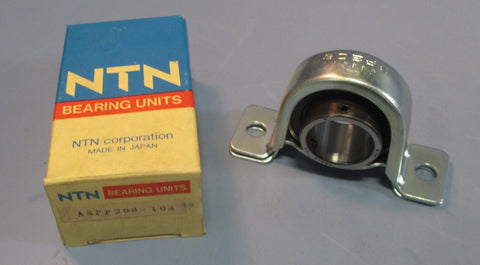 NTN Bearing ASPP206-104 AS206 Press Steel Pillow Block Bearing 1-1/4" ID NIB