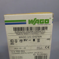 WAGO 2CHANNEL DIGITAL OUTPUT MODULE 750501 SEALED