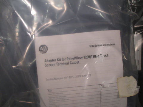 Allen Bradley Adapter Kit for PanelView 1200/1200e Touch Screen Ser A 2711NR5T