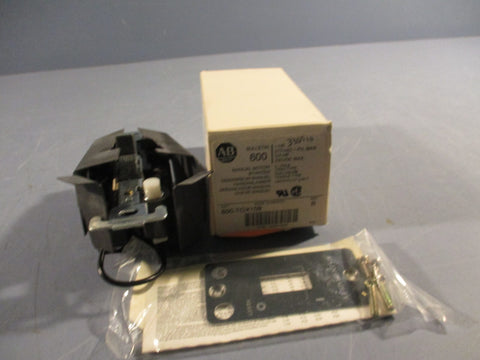 ALLEN BRADLEY 600-TOX109 MANUAL MOTOR STARTING SWITCH SERIES B 277VAC 1PH 3/4 HP