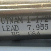 Putnam 1-1/2" HS Lead 7.955, 3" LOC 91177 AMC-102 4 Flute End Mill NIB