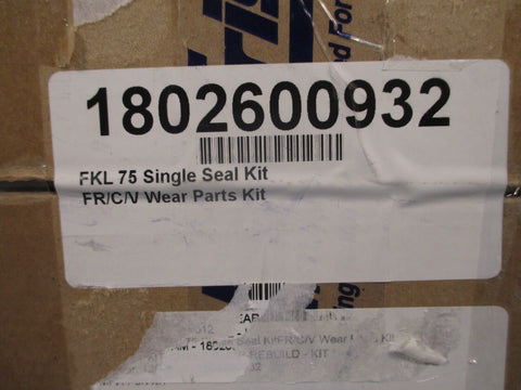 Fristam FKL75 Wear Parts Kit/Single Seal Kit Part# 1802600932