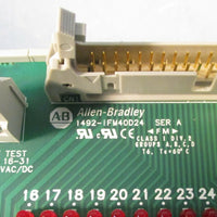 Allen Bradley 1492IFM40D24 Ser A Interface Module & 1492CABLE005H Wiring Cable