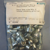 Lot of 36 Buhler UNN10043058 Cheese Head Screw M10x 20 Internal Wrenching New