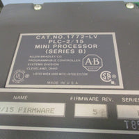 Allen Bradley MiniPLC2/15 Processor/Programmable Controller Series B 1772LV