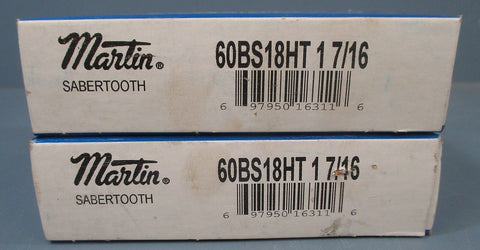 Lot of 3 Martin Saber Tooth Sprockets: 60BS18HT 1 7/8 *NEW*