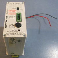 Opto 22 SNAPPS5 Logic Power Supply 5V at 4A 95130VAC at 4763Hz 50W Max