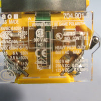 EAO Switching Element/Contact Block w/White PushButton 704.901.3