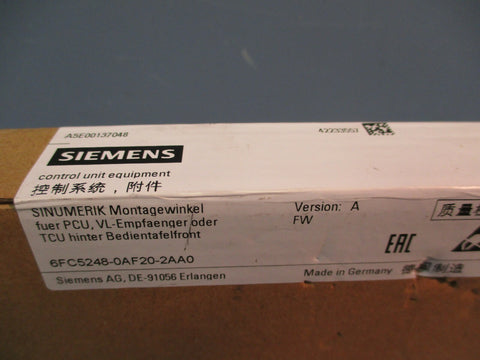 Siemens Control Unit Equipment Version A 6FC52480AF202AA0 FACTORY SEALED