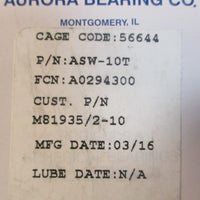 Aurora ASW10T Rod End Bearing 5/8" Bore 56644 Female Internal Thread