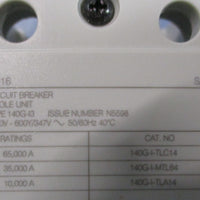 Allen Bradley 140GI3C4D16SBKA Ser A Molded Circuit Breaker 4 Pole 160A 600V
