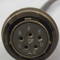 Parker 71-013863-25-B Motor Power Cable 5-Pin Round Connector 25' Long