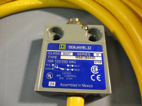 SQUARE D 9007MS01S0400 COMPACT ENCLOSED LIMIT SWITCH 10A 125/250VAC SERIES B