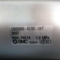 SMC PNUEMATIC CYLINDER MAX. PRESS 1.0 MPa C96SDB80XC10CDKT