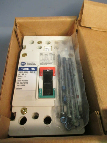 AllenBradley Circuit Breaker 3 Poles Ser. A 140UH6C3C40