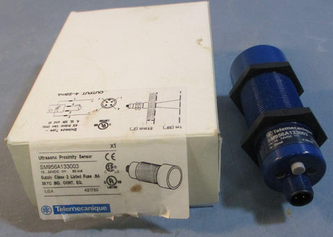 Telemecanique SM956A13303 Ultrasonic Proximity Sensor 1524VDC 80mA