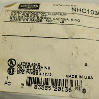 Hubbel NHC1036 Cord Connector Wiring Device MPT Hub Size 3/4 Lot of 3