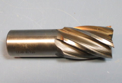 Putnam 11/2" Cobalt Lead 8.726, 2" LOC, 45/8" Length, 6 Flute End Mill Used