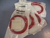 Lot of (5) Pomona Stackable Mini Banana Plug Patch Cord, Red Cable 1081-60-2