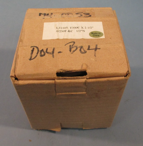 Marsh Thermometer L31105 Thermometer 0-250 Deg F, 2" Long Stem 3" Dial 1/2 MNPT