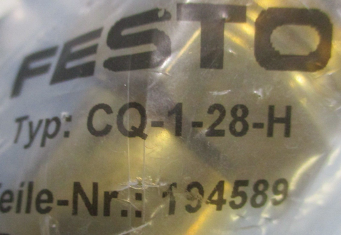 Festo CQ128H Push In Fitting 194589 CQ128H