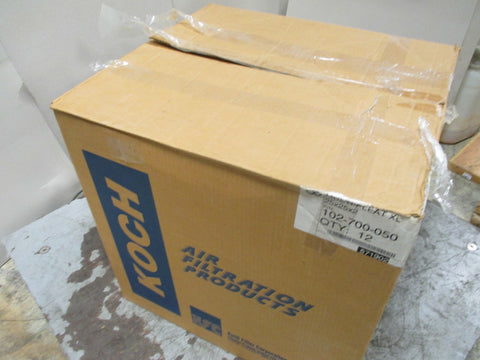 KOCH Pleated Air Filter 25x25x2 Multi Pleat XL (QTY 12) 102700050